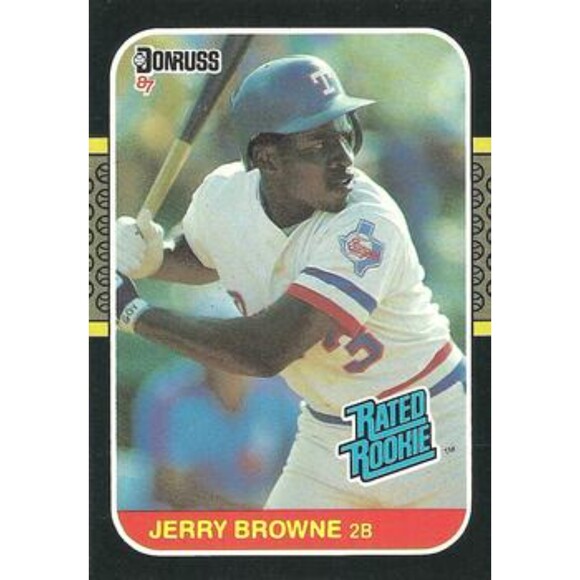 1987 Donruss Baseball Card - #41 Jerry Browne - Picture 1 of 2
